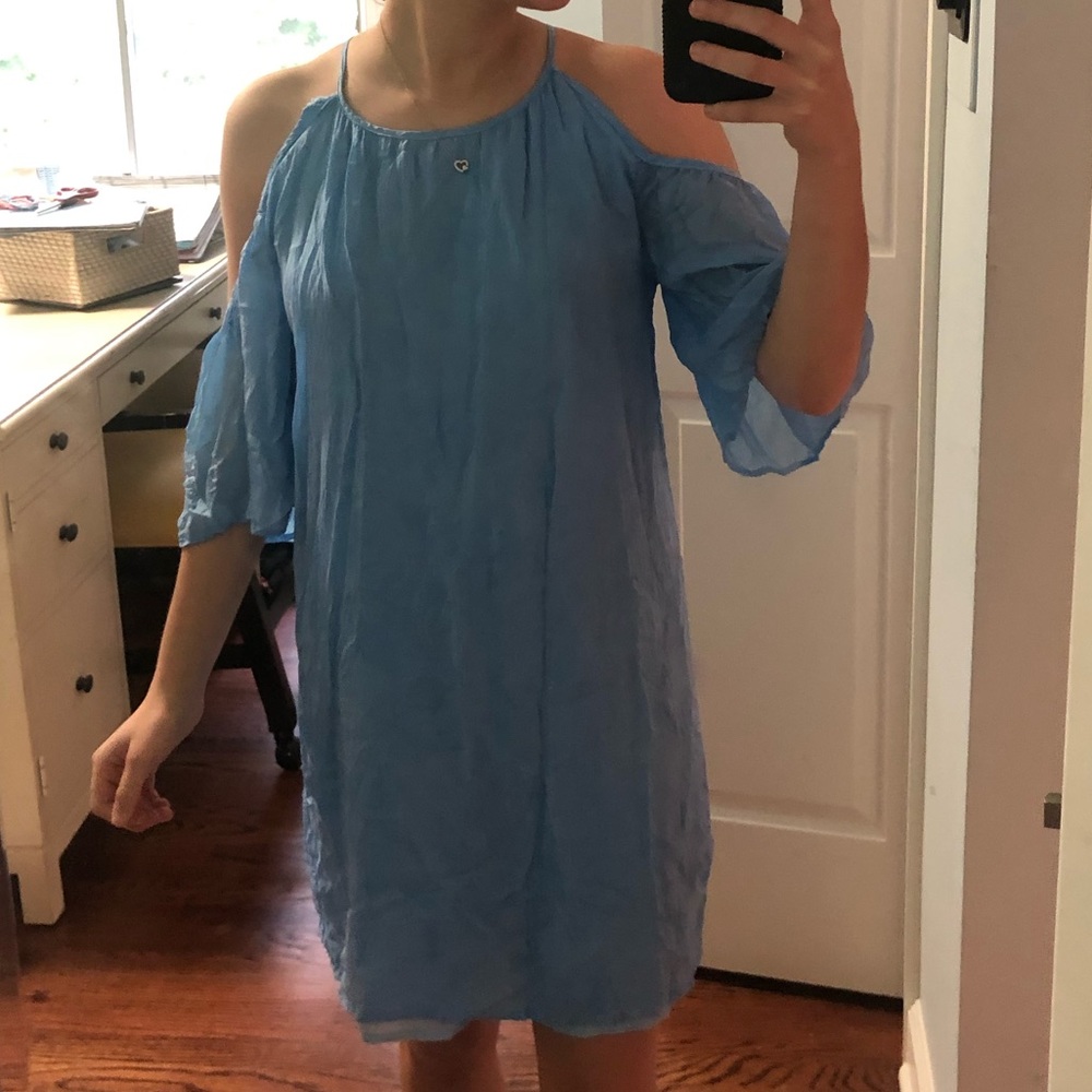 Light blue flowy dress